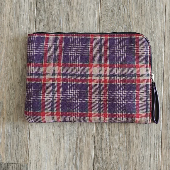 BTS X Starbucks Plaid Pouch - Picture 3 of 5